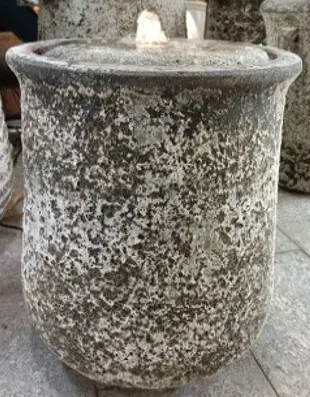 Tall U  Pot - Clay  Fountain
