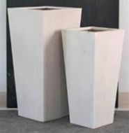 Premium Lightweight Terrazzo Tall Square Taper Planter - 2 sizes