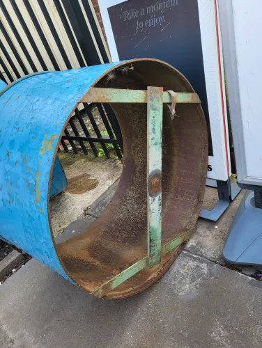 Antique Orange Pacjing Bin